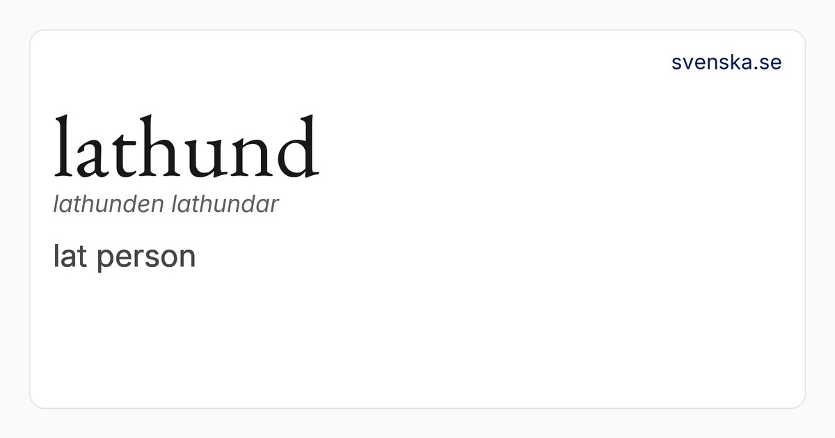 lathund | Svenska Akademiens ordböcker